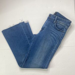 Just Black Denim Raw Hem Bootcut Jeans